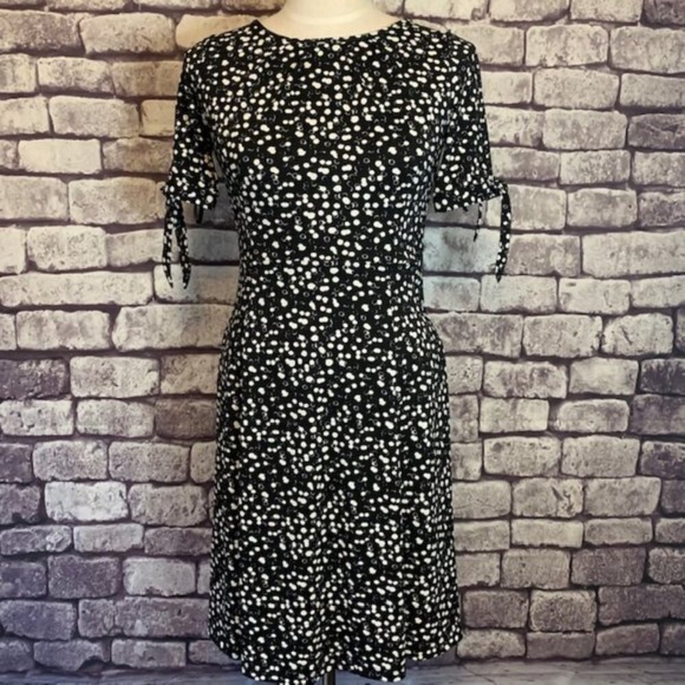 Talbots Black & White Dress Size XSP